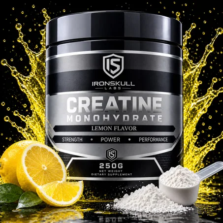 Skull Labs Creatine Monohydrate Citron 250 g – Force, Puissance et Performance