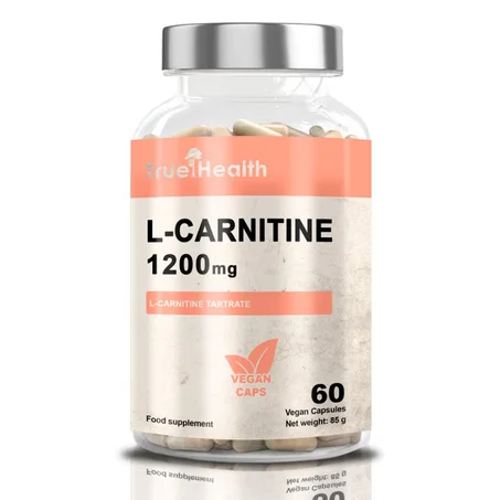 True Health L-CARNITINE 1200 mg 60 Caps - Énergie et Perte de Poids