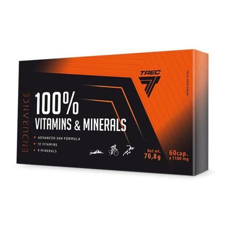 TREC 100% Vitamins & Minerals 60 Caps