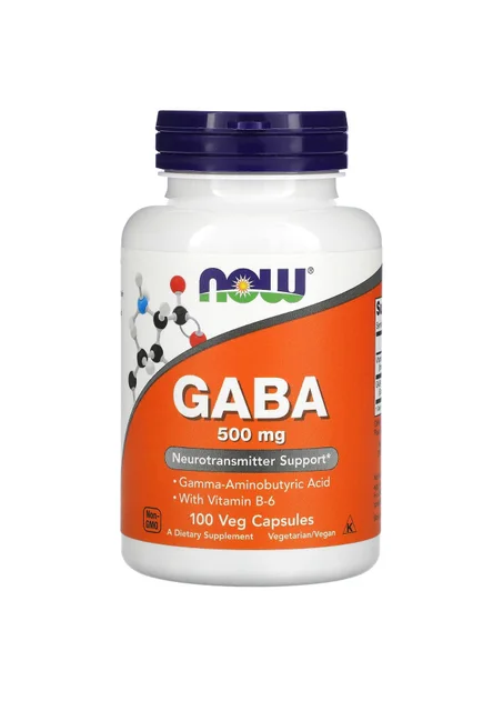 GABA 500 mg + Vitamine B6 – 100 Capsules Végétales.