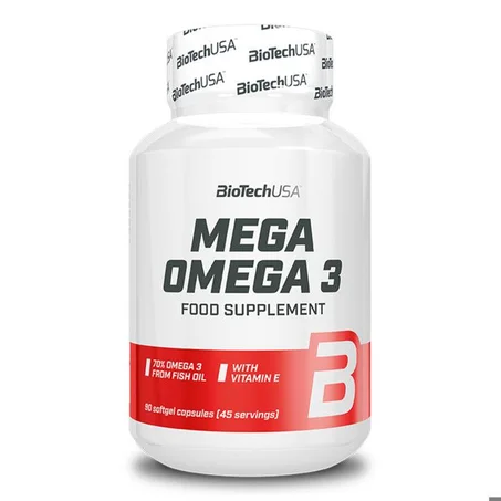 Biotech Usa OMEGA 3 800mg – 90 caps  – Acides Gras Essentiels Soutien Cœur & Cerveau