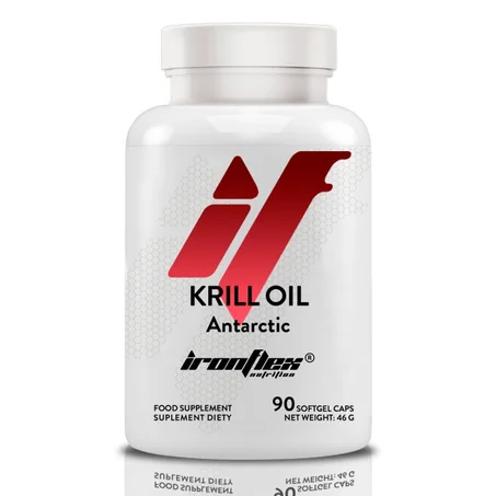 IronFlex Krill Oil 500mg 90 Caps - Huile de krill, oméga 3, Phospholipides & Astaxanthine