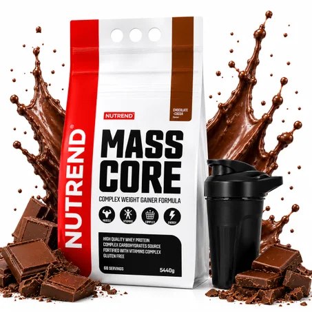 Pack Mass Core 5440 g - Chocolate & Cocoa + Shaker Noir