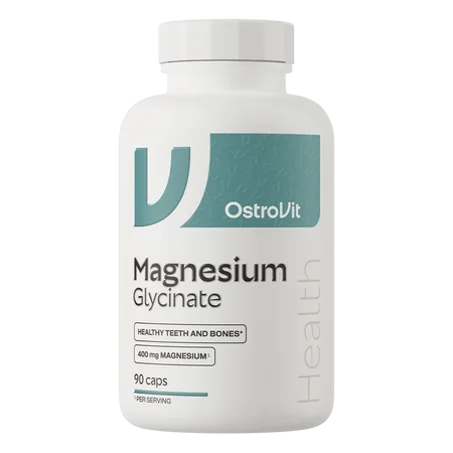 Magnesium Glycinate - 400 mg  90 Caps – Soutien du Fonctionnement Musculaire et du Système Nerveux