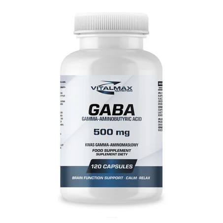 GABA Plus 500mg 120 Tabs - Relaxation, Sommeil, Récupération, Détente, Anxiété, Anti Stress