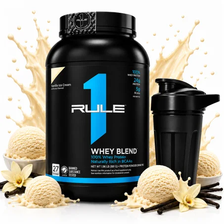 Pack Whey Blend 891 g - Vanille Ice Cream + Shaker Noir