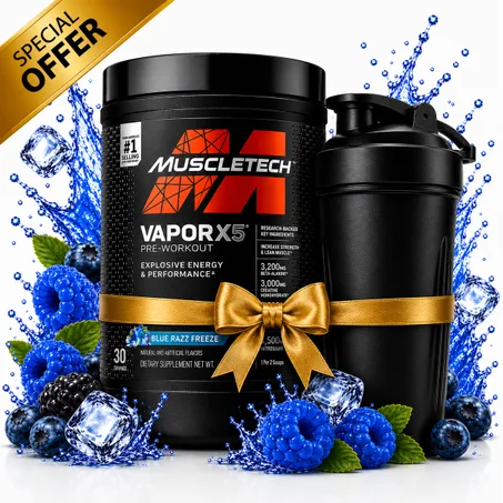 Pack VaporX5 Next Gen 266 g -Blue Razz Freeze + Shaker Noir