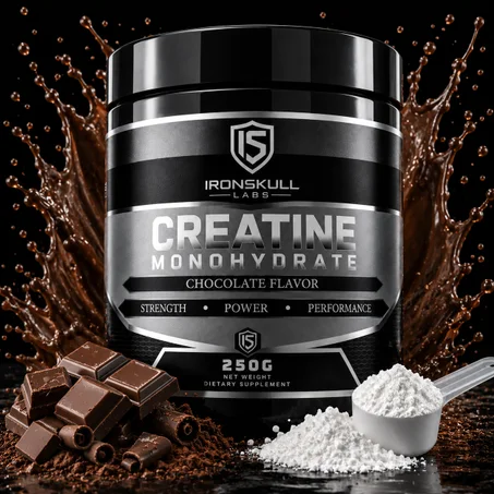 Skull Labs Creatine Monohydrate Chocolat 250 g – Force, Puissance et Performance