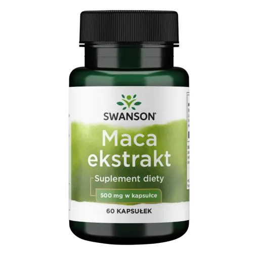 Swanson Maca extrait 500 mg 60 Caps - Énergie, Libido & Équilibre Hormonal