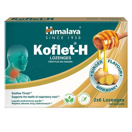 Himalaya Koflet-H Ginger 12 Lozenges