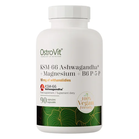 OstroVit KSM-66 Ashwagandha® + Magnesium + B6 P-5-P VEGE 90 Caps