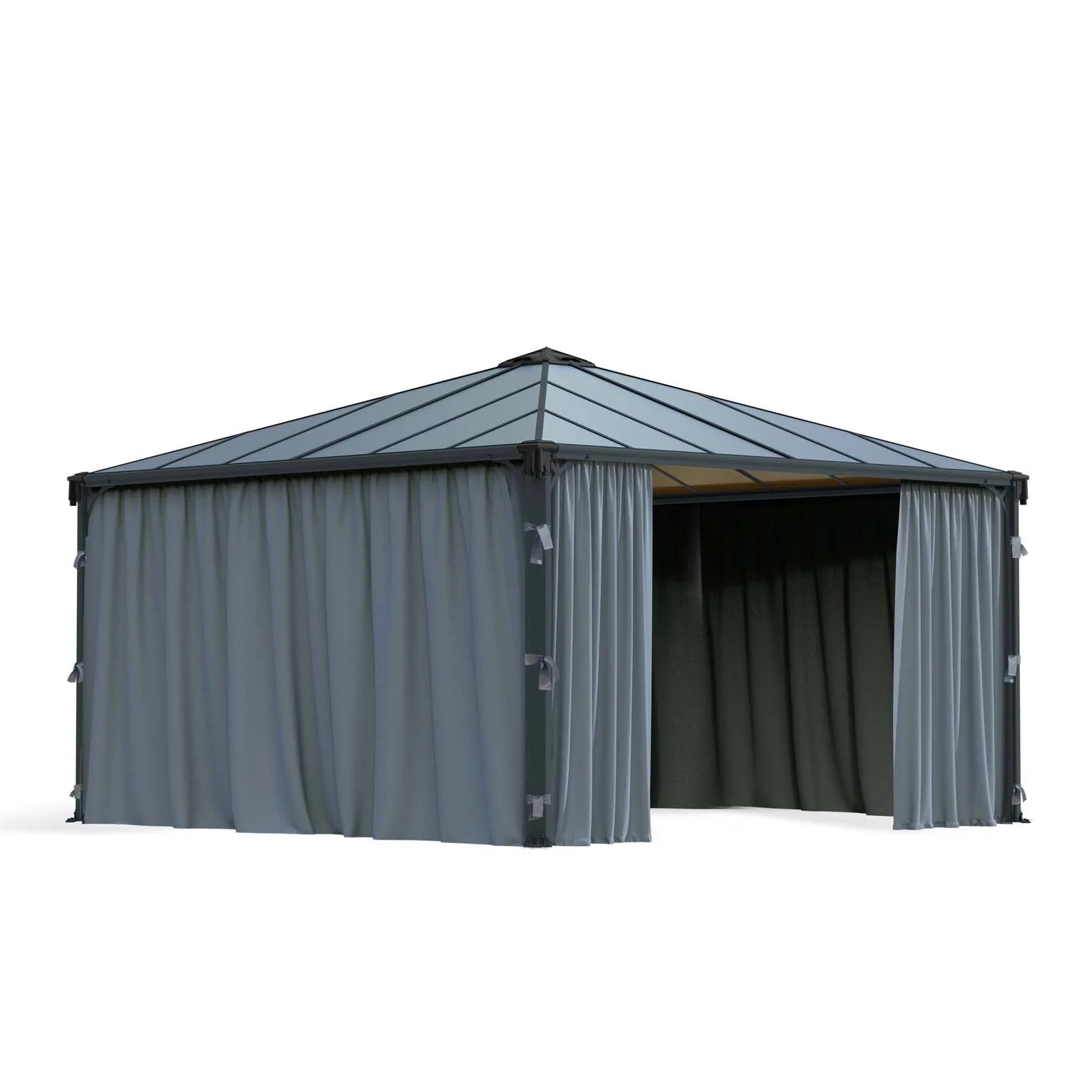 Palermo 14 x 14 ft. Gazebo Curtain Set | Palram-Canopia