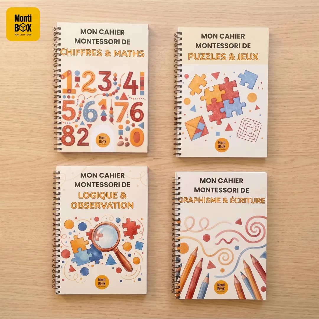 Les 4 cahiers de la Collection Maternelle MontiBox