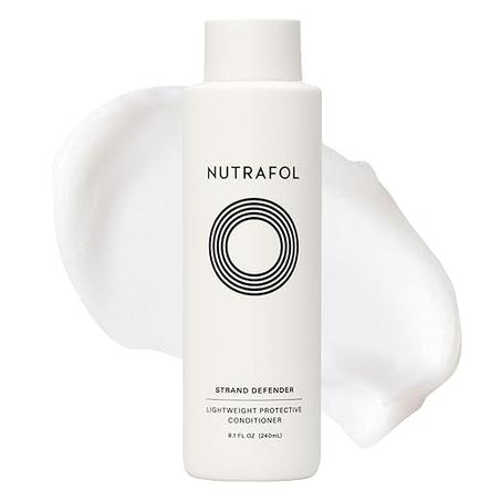 Nutrafol Acondicionador, formulado por médicos para adelgazar el cabello, hidratar, fortalecer y proteger el color, protección ligera
