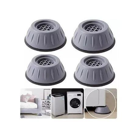 4 قطع من قواعد تثبيت الغسالة المضادة للاهتزاز، وسادات مضادة للاهتزاز