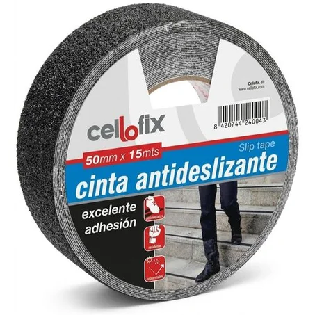 Ruban adhésif antidérapant ultra résistant (50 mm x 15 m) – protection idéale pour les escaliers et les surfaces lisses.