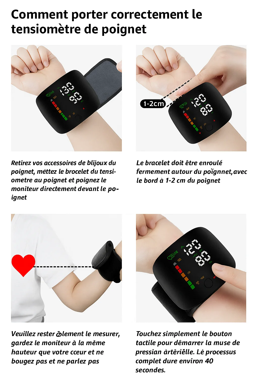 Écran LED et code couleur OMS