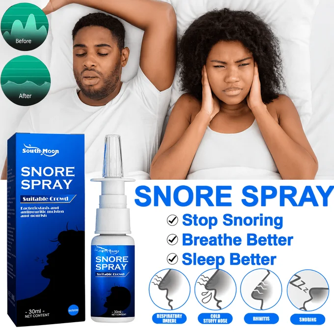 Man snoring, woman frustrated
