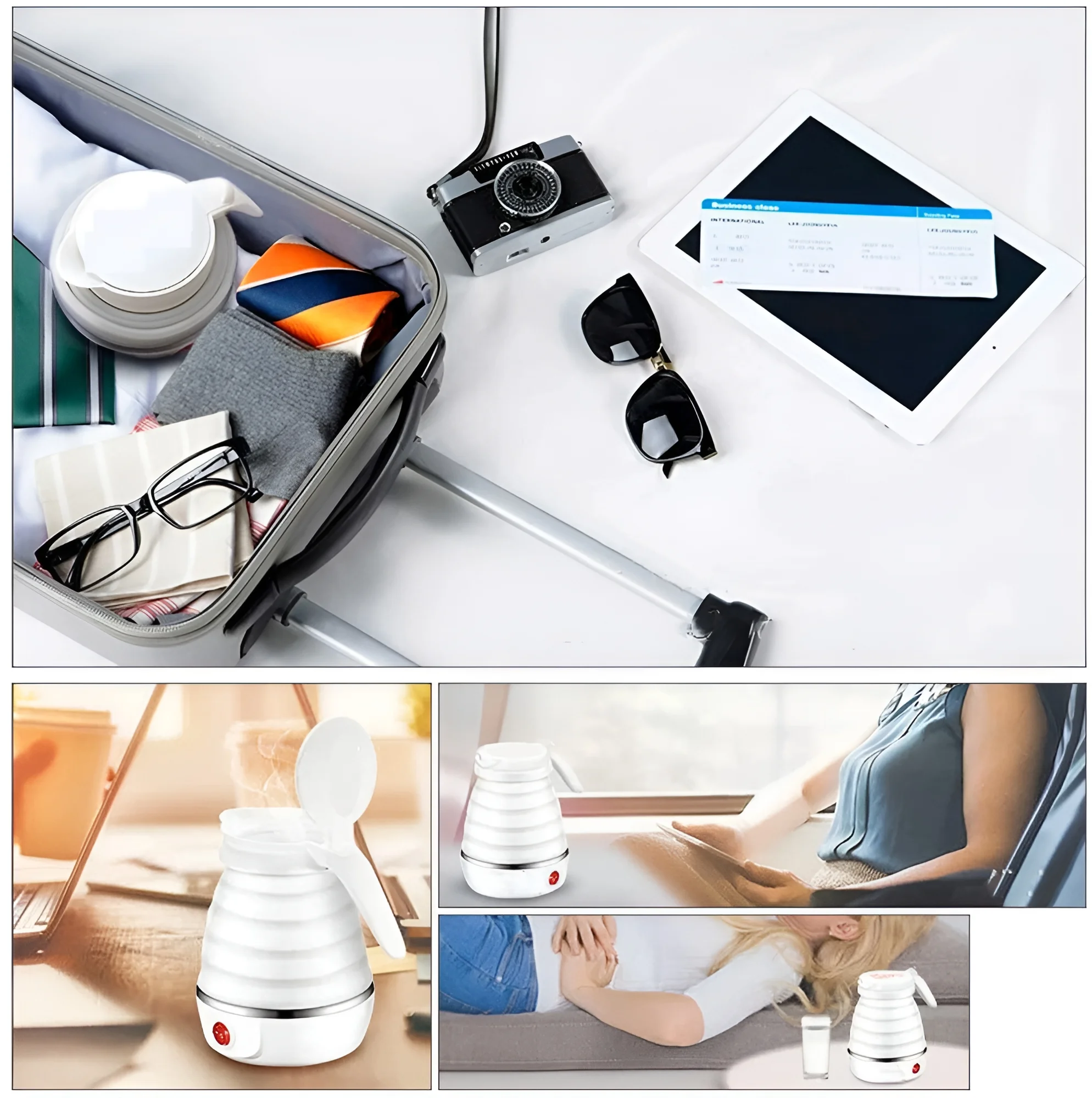 Bouilloire en silicone alimentaire sécurisée