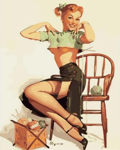 Pin-up vintage et Laines