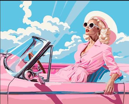 Diva dans une voiture