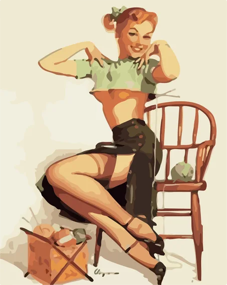 Pin-up vintage et laines