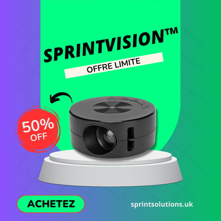 SprintVision™ Projecteur LED Portable - CA                ⭐️⭐️⭐️⭐️⭐️ (41)