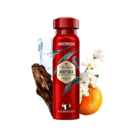 Old Spice Déodorant Spray Homme Deep Sea - Sans aluminium  150ml