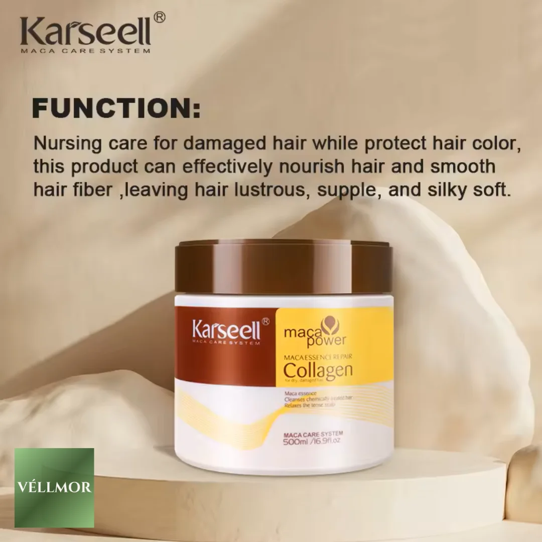 ماسك كارسيل (Karsell) الأصلي بالكولاجين – نعومة الحرير وترميم عميق (500 مل)