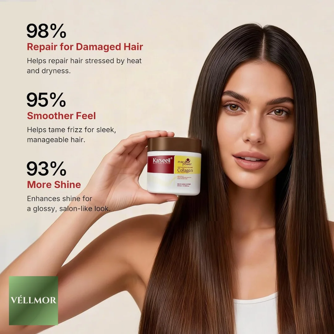 ماسك كارسيل (Karsell) الأصلي بالكولاجين – نعومة الحرير وترميم عميق (500 مل)