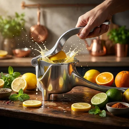 عصارة يدوية من سبائك الألومنيوم