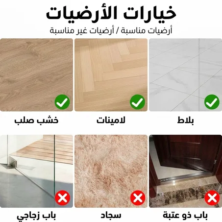 مانع تسرب الهواء والغبار أسفل الباب
