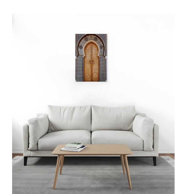 moroccan door لوحة جدارية