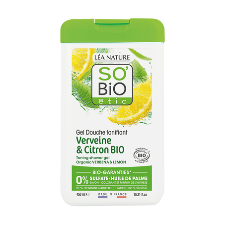 So Bio Gel Douche Verveine Citron 450Ml