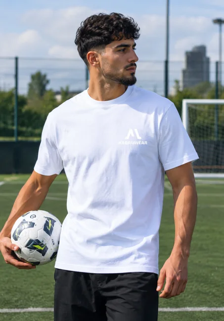 white T-shirt