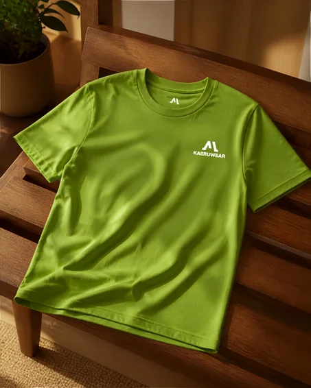 green t-shirt