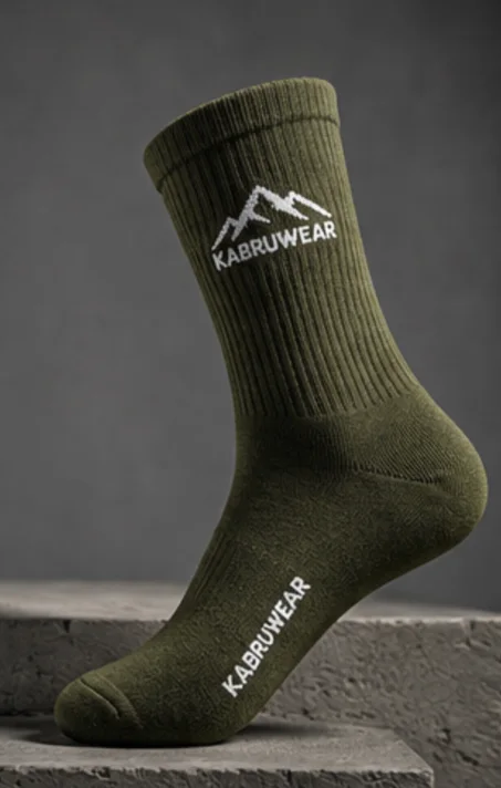 Green military socks