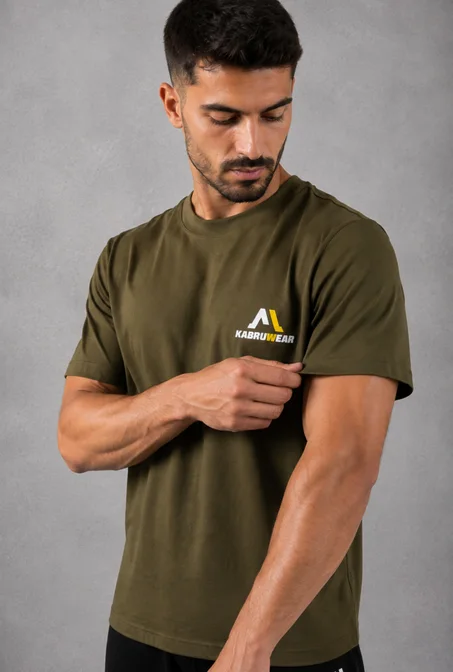 green t-shirt