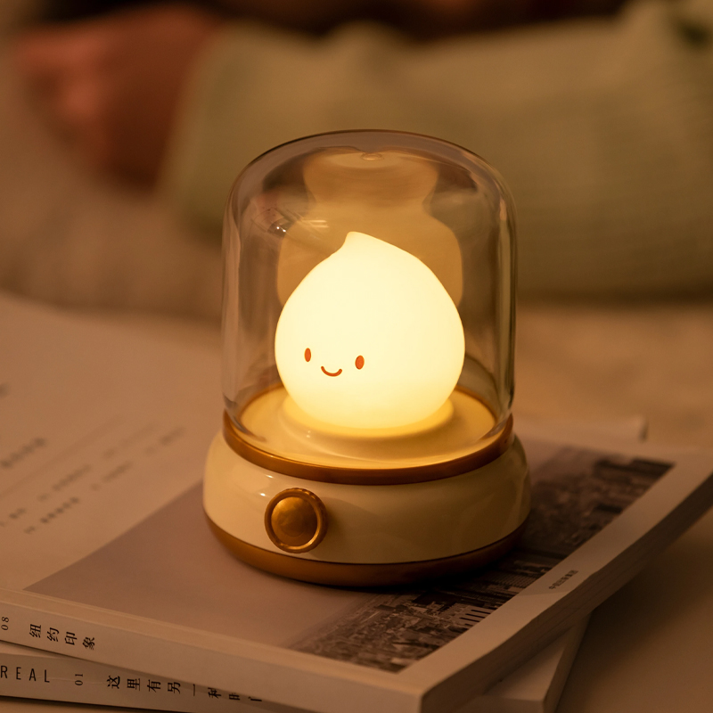 LED Flameless Candle Night Light – USB Dimmable Table Lamp for Room Decoration & Camping