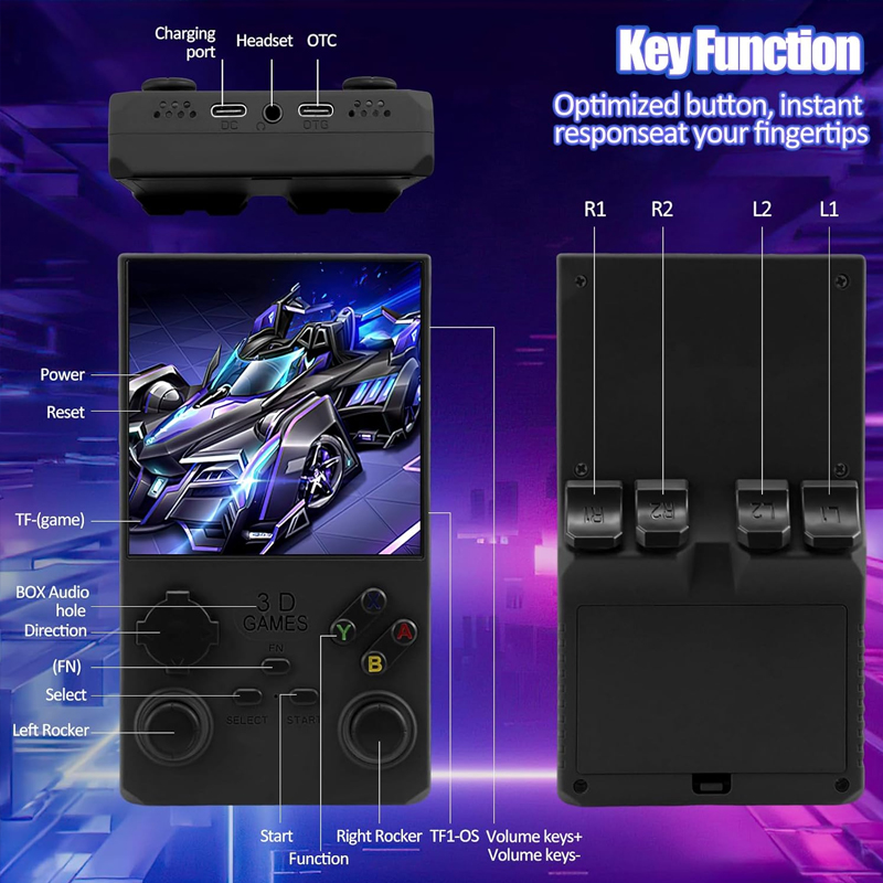 New 2025 V40 MAX Portable Retro Game Console – Massive 256GB, 20,000+ Games