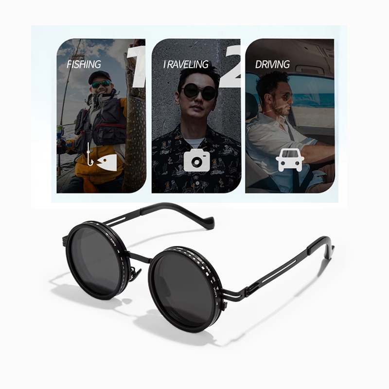 ND2 Adjustable Dimming Polarized Sunglasses Men & Women