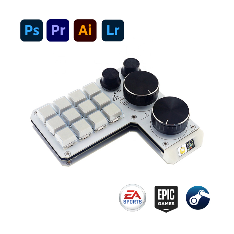 RGB Mechanical Keyboard with Screen | Programmable Knobs & Custom Keys