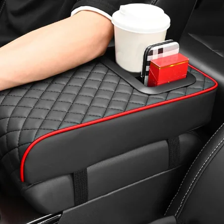 Accoudoir portable en cuir souple