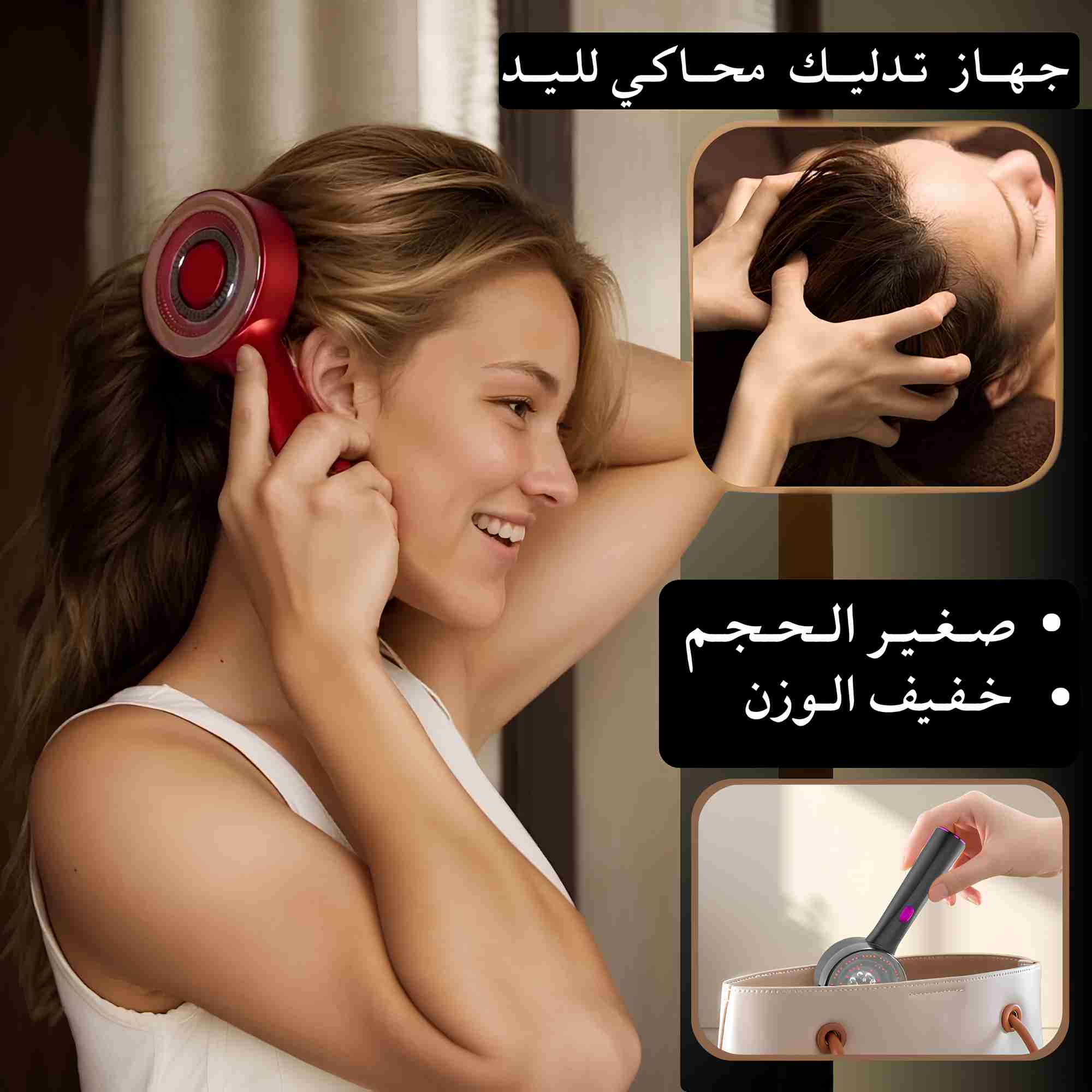 بـكـج إنـبـات الـشـعـر : سـيـروم الـبـيـوتـيـن و الأعـشـاب الـطـبـيـعـيـة + فـرشــاة  تـدلـيــك   3  فـي    واحــد