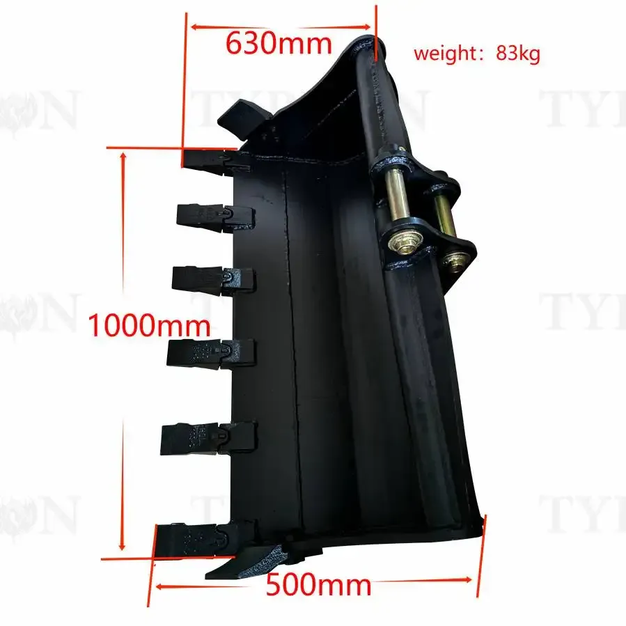 2ton Excavator Attachment 1000mm Rock Bucket Heavy Duty Trenching Bucket 39
