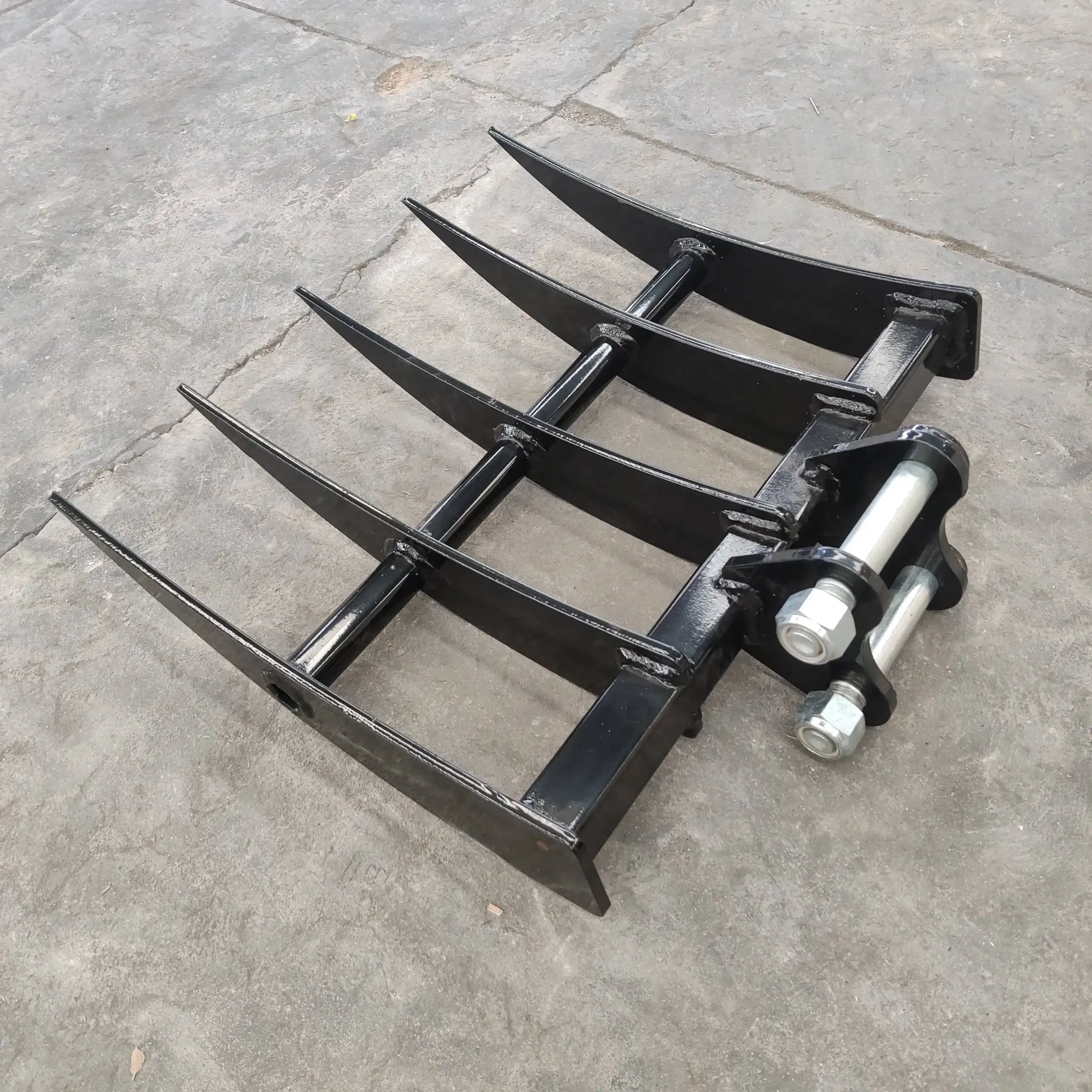 Rake Mini Excavator Attachment for Grading, Leveling, Loosening , Removing Soil