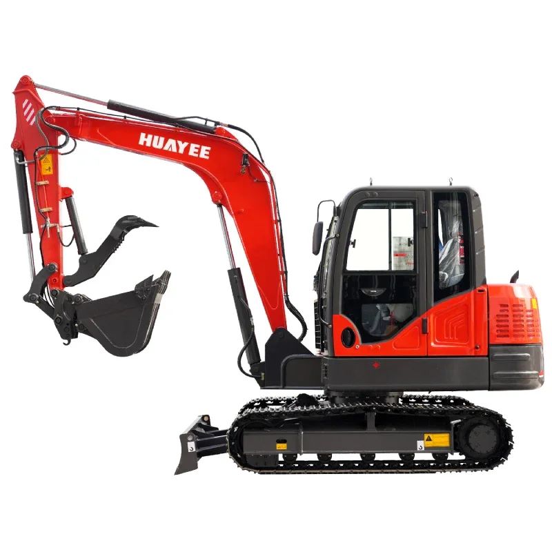 6 Ton Industrial Mini Excavator with Yanmar Engine &amp; Enclosed Cab | HUAYEE HY60C