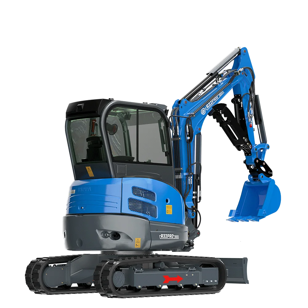 RIPPA R32 Mini Excavator - 3.2 Ton Compact Excavator with Kubota Engine + 12 FREE Attachments