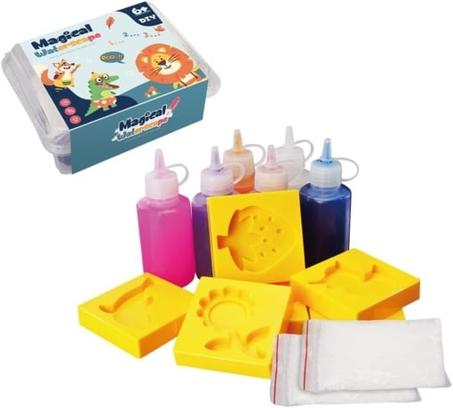 مجموعة ألعاب المياه السحرية الجديدة ثلاثية الأبعاد من جل الماء السحري والزجاج البلاستيكي مع قوالب لعبة