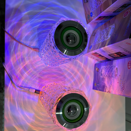 led music crystal lamp